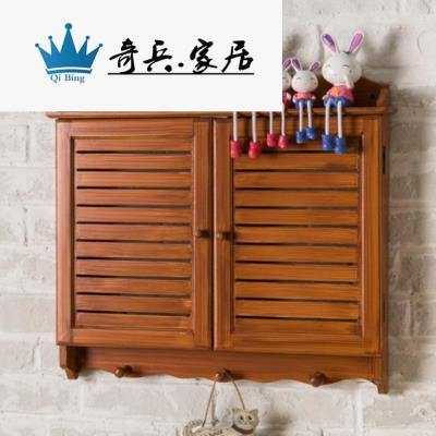 极速~配电d箱多媒体箱装饰美发店遮挡欧式木质收纳盒变电箱厨房红