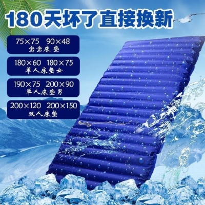 极速家用水床垫宾馆冰凉垫抗压y透气靠背垫冰沙夏天双人床隔热降