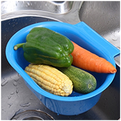 极速水槽垃c圾过滤网收纳盒加厚沥水挂篮沥水架厨房洗菜篮置物架