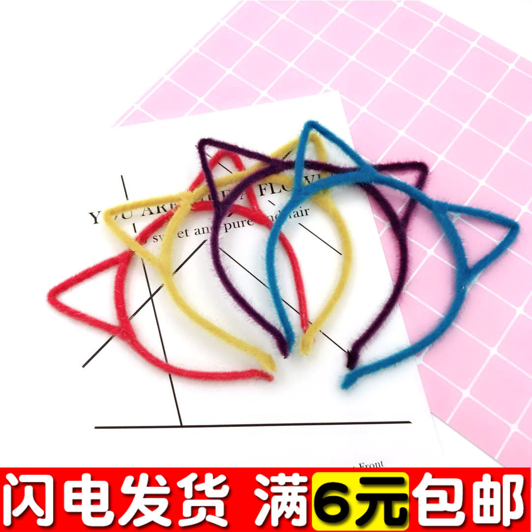 现货速发可爱不发光猫耳朵发箍日韩甜美发饰头箍地推小礼品景点热