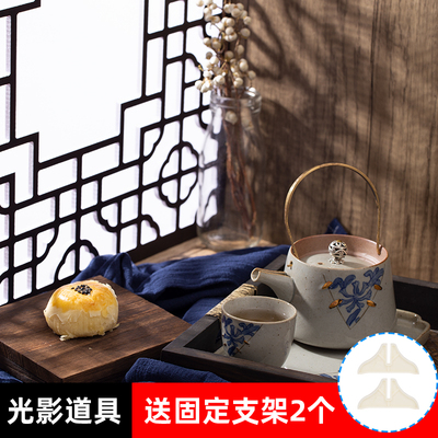 速发复古中国风窗户拍照背景板摄影道具风空拍板窗格古典新中式光