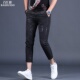 男士 显高八分裤 九分裤 夏季 潮流系皮带休闲裤 英伦风男生修身 七分裤