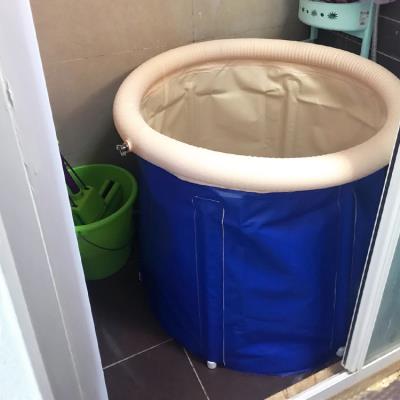 速发成人幼儿童沐浴桶家用泡澡桶浴缸男孩全身充气小号泳池夏季洗