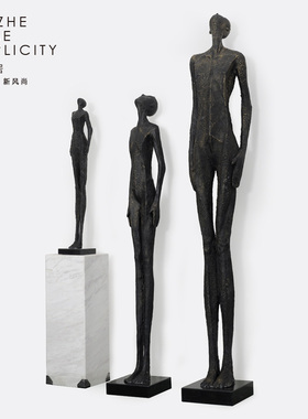 速发玻璃钢雕塑工艺品办场酒店会所走廊创意商公室抽大人物落地象