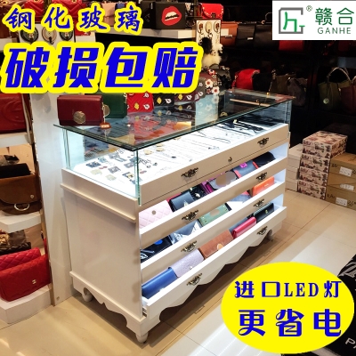 新品烤漆饰品柜台展示柜精品首饰展柜珠宝展示柜玻璃柜子中岛柜子
