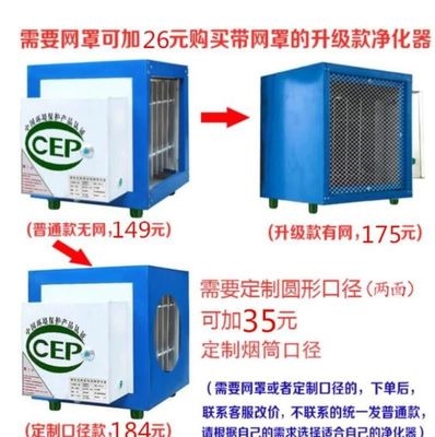 好货油烟净化器低空商用烧烤车排风口管道空气净化器简易净水机排