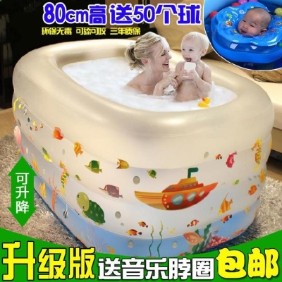 极速儿童家庭式幼儿戏水池公主家用小孩子游泳池楼顶卡通夏季三层