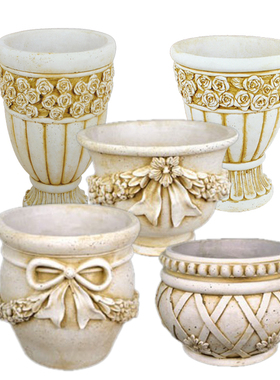 欧式石料复古瓶园艺橱窗酒店摄影道具插种植创意盆装饰