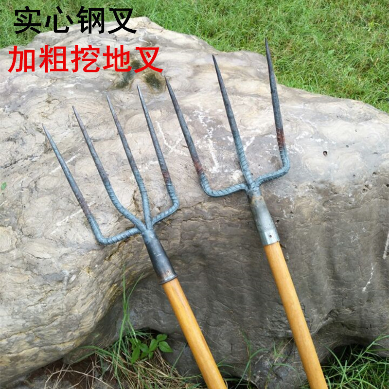 速发翻土耙子草叉松地叉挖地松土钢叉姜齿挖生三土豆工具园林农具