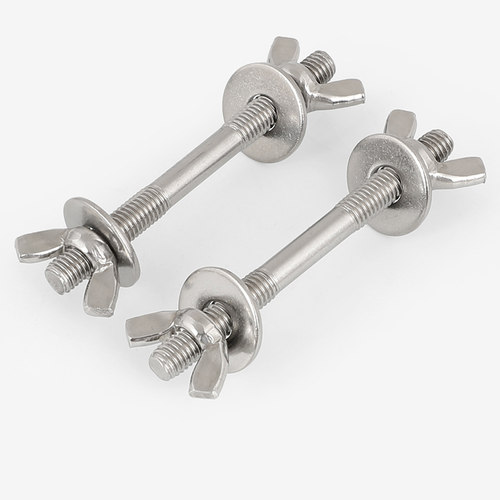 速发M6M8M101M2 0加不锈钢4长双头螺栓穿墙螺丝双头螺杆蝶形螺母