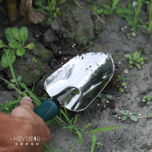 海蒂的花园 铲子双用锄草耙史拉力园艺松土工具耐V用结实种花种菜