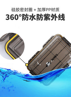 RUNCL路亚盒饵盒路亚多功能便携拟饵鱼钩配件收纳透明钓鱼零件盒