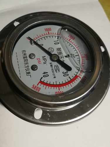 轴用耐震压力表1MPA10MPA16MPA25MPA40MPA60MPA高压压力表油压表