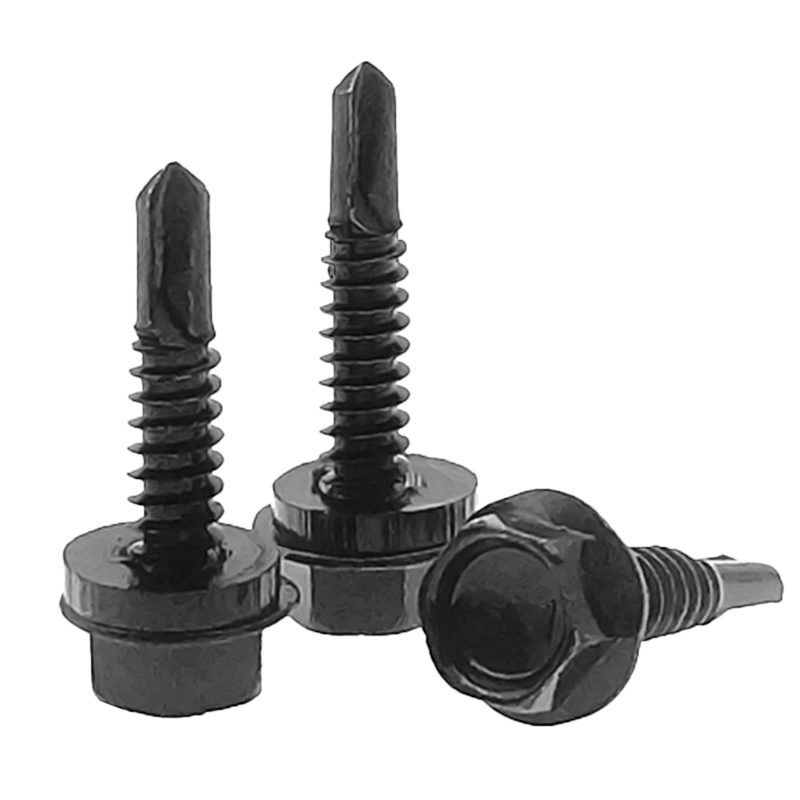 速发M4.2锈4.8M5.5M6. 黑色410不角钢外六M钻尾螺丝彩钢瓦钻铁板