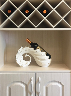 极速酒柜装饰品客厅创意现代轻奢红酒架摆件家居放酒瓶架乔迁新居