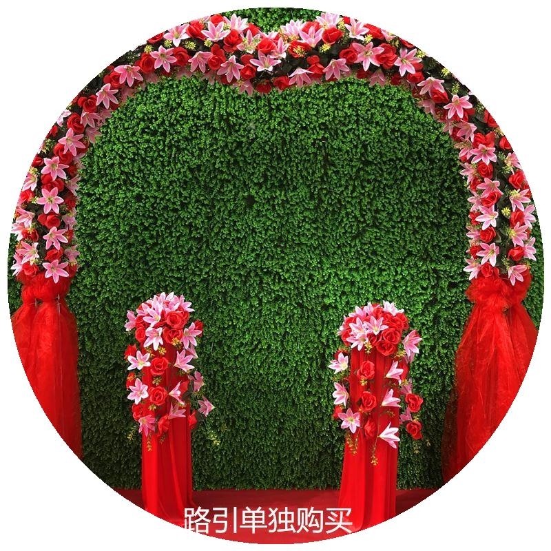 全花花门婚庆绢花拱门开业庆典活动花门花环新款绢花幸福门花架
