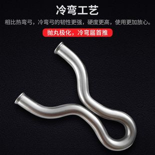 极速手工冷弯弹弓14毫米钛合金TC2大撑头不锈钢S反曲传统飞虎弹弓