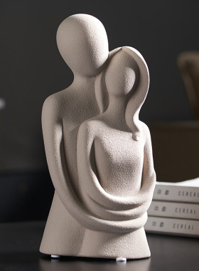 ins风人物摆件现代客厅卧室床头装饰玄关酒柜工艺品摆设结婚礼物