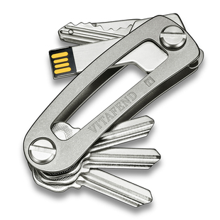 迷你金属钥匙夹车钥匙包腰挂钥匙扣挂钩 创意钛合金钥匙收纳器男士