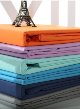 床单单件纯棉加大纯色全棉单人双人学生被单J1.8米1.2m床白色红色