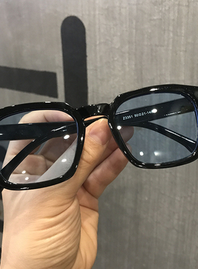 速发韩版新款墨士简约方男小框形镜原宿复古海洋片彩色拍照太镜潮