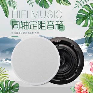 天花喇叭套装 无线蓝牙家用吸顶音响重低音吊顶喇叭背景音乐嵌入式