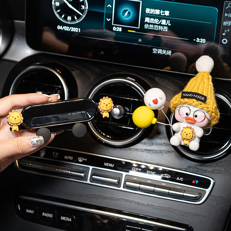 手机车载支架出风口汽车导航支架多功能可爱创意车用固定支撑架女
