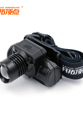 顶点夜钓灯e钓鱼灯DT300感应头灯充电5瓦可变焦可换电池上饵超亮