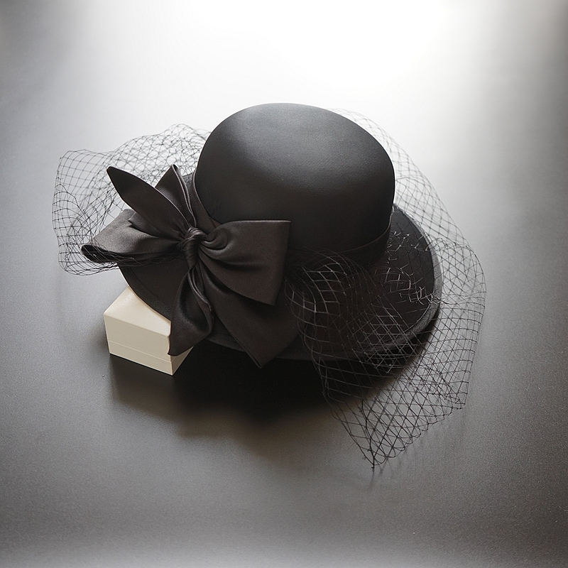 西餐礼仪优雅晚宴礼服旗袍新娘旅拍头饰小礼帽女太太夜上海赫本风