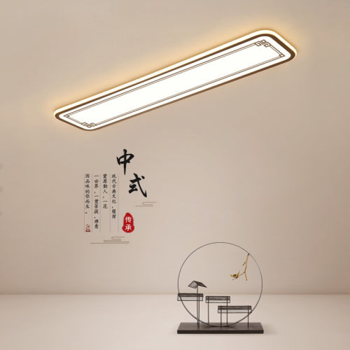 新中式led吸顶灯现代简约古曲家用客厅灯时尚卧室灯书房阳台灯具
