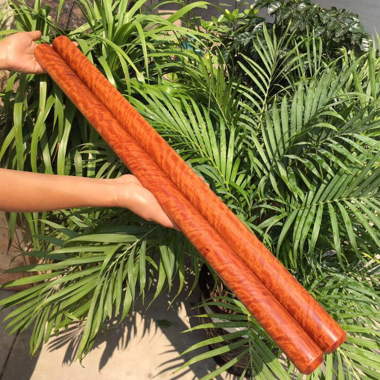 红木擀面杖缅甸花梨木大果紫檀饺子木棍缅花实木厨房专用烘焙工具