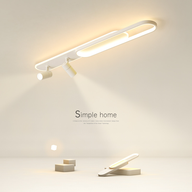 过道灯简约现代ledo吸顶灯长方形客厅灯走廊灯北欧卧室灯具阳台灯