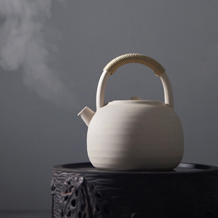功夫茶具养身家用耐火 陶瓷炭火煮茶器电陶炉加热烧水提梁壶日式
