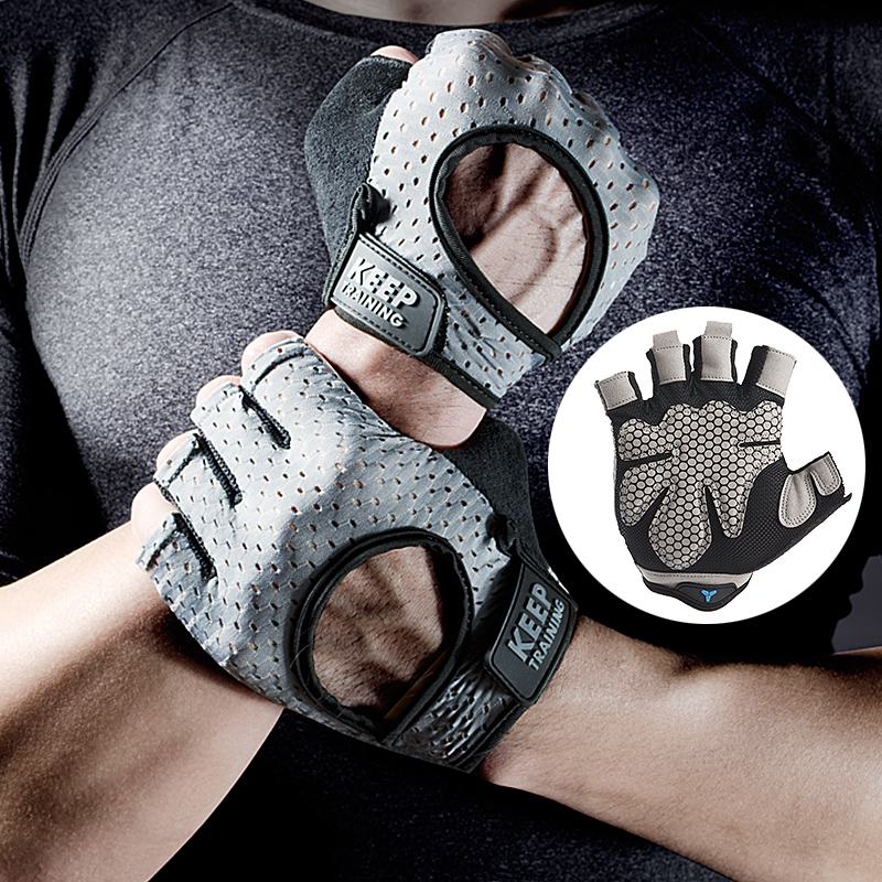 健身手套男半指运动护腕引体向上训D练拉单杠锻炼防滑哑铃器械专