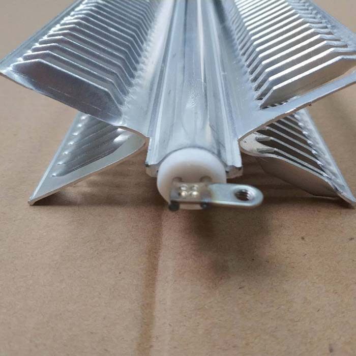 617MM十字架发热管X型纯铝一体式电热管取暖器暖风机踢脚线发热体