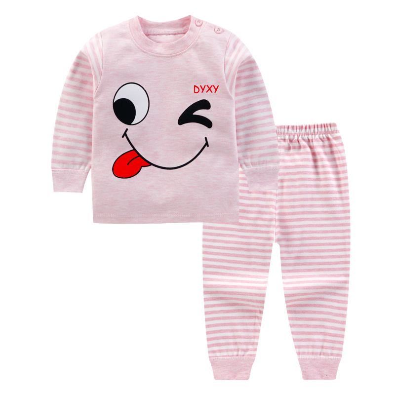 春秋款婴幼儿童装儿童内衣套装宝宝纯棉H秋衣秋裤男女童彩棉家居