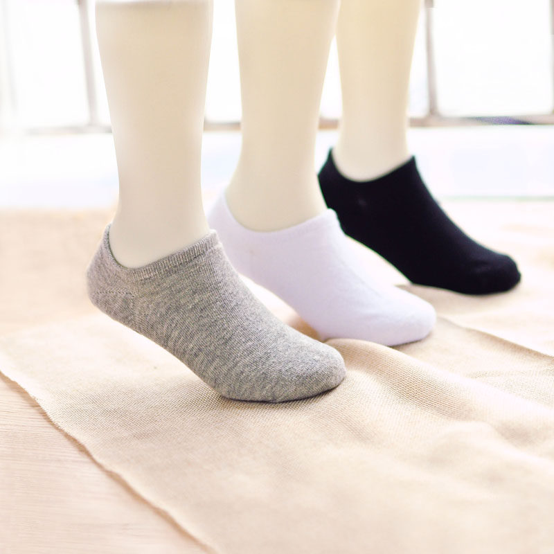 儿童船袜男纯棉女浅口女童男童春秋防滑无骨5-16岁加厚宝宝舞蹈袜