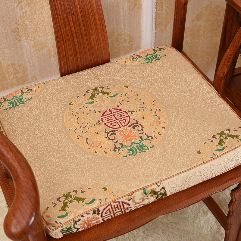 新款现代简约复古中式红木沙发坐垫圈椅餐椅垫防滑新古典罗汉床垫