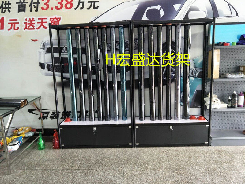 定太阳膜柜爆膜架改色膜玻璃膜架膜裁模台车模
