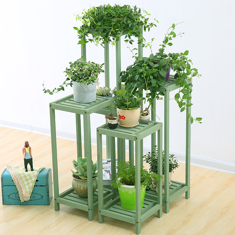 桌边植物吊兰加厚家居用品角几艺术盆景花架子室内花盆单个地中