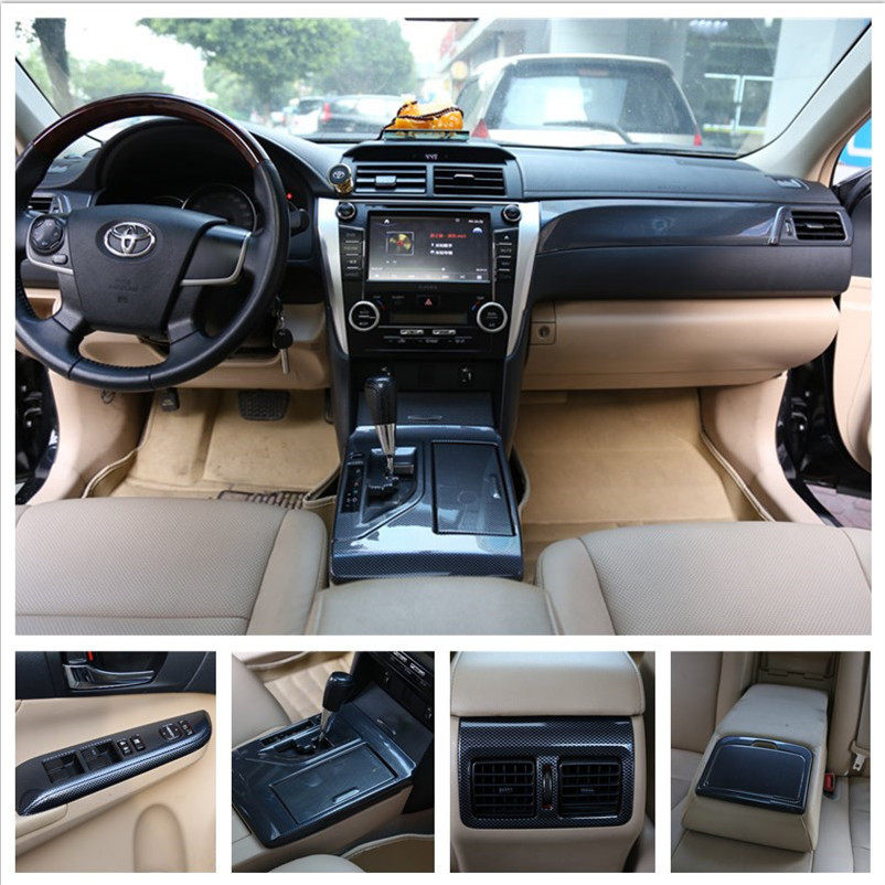 12-17凯美瑞内饰改装 桃木碳纤维内饰贴 中控面板 排挡位 方向盘,汽车用品/电子/清洗/改装,汽车贴片/贴纸,淘宝优惠券,粉丝福利购,淘宝优惠卷