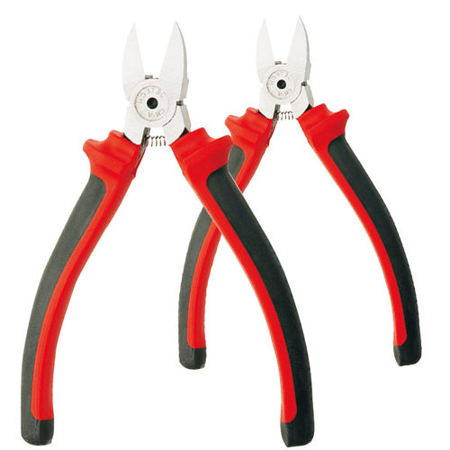 捷科PP-6斜嘴钳 水口钳6寸剪钳斜口钳剪线钳双色手柄电工工具钳子