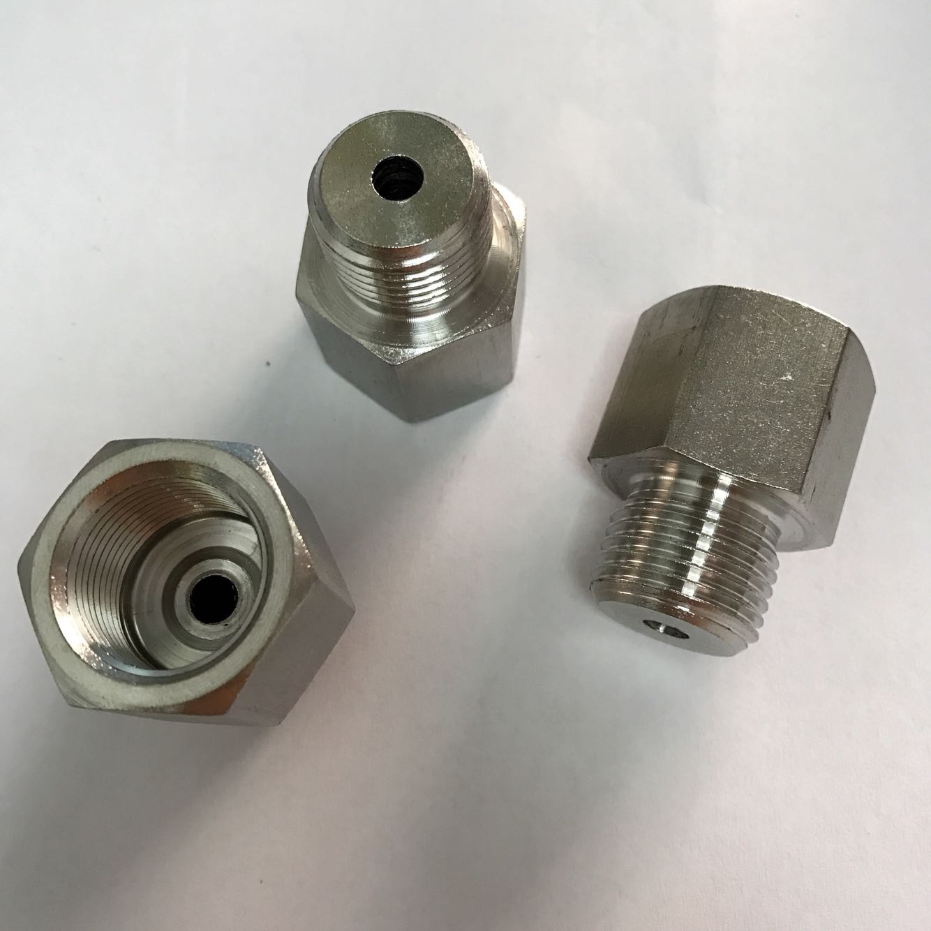 不锈钢转换接头 变径 m20x1.5-G1/2 内螺纹m20x1.5 外螺纹G1/2