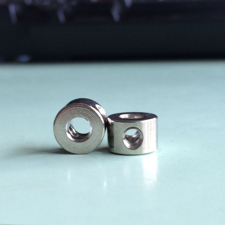 锁紧螺丝螺母圆形横孔通孔带锁孔铁柱钢线锁钢丝锁4MM 定制规格