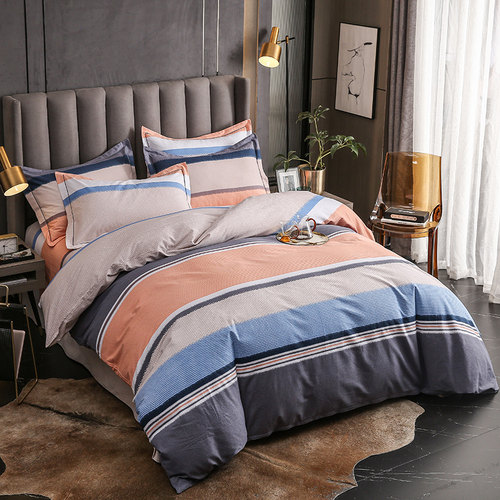 秋冬纯棉磨毛四件套全棉被罩床单1.5m1.8m被套三件套宿舍床品加厚