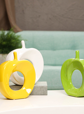 现代创意客厅装饰品桌面电视柜酒柜摆设办公室陶瓷工艺品