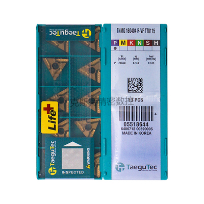 韩国特固克 Taegutec数控刀片 TNMG160404R-VF TT8115 加工钢件