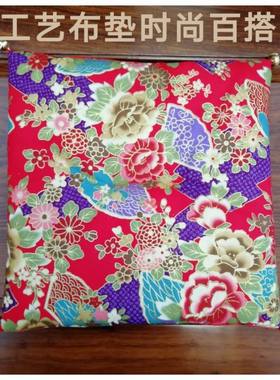 家居店铺客厅创意工艺品摆件招财猫布垫大号坐垫红垫子摆设饰品