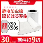 适配空气净化器防尘过棉初效网静电棉