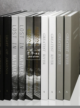 现代翻页装饰真书样板房软装饰品仿真书售楼处酒店书柜